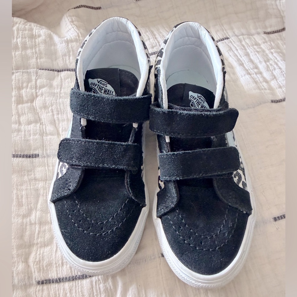 Gently used kids mid top Vans
